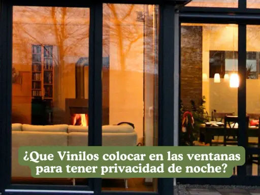 Ventanas con **cristales polarizados** que ofrecen privacidad, mostrando un interior acogedor con chimenea y muebles.