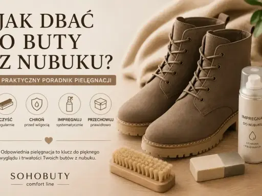 Buty z nubuku – warto wiedzieć, jak o nie dbać. Poradnik pielęgnacji: czyszczenie, ochrona, impregnacja i przechowywanie.