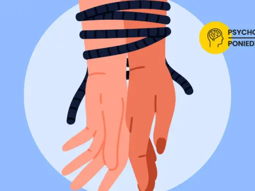 Dłonie spętane liną, symbolizujące wewnętrzne rozterki: czy jestem toksyczna? Psychologiczne Poniedziałki.