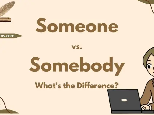 Ktoś vs. Ktoś. Ilustracja wyjaśnia różnicę między "someone" a "somebody".