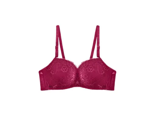 Reggiseno bordeaux in pizzo, un capo che definisce il bralette significato: eleganza e comfort.