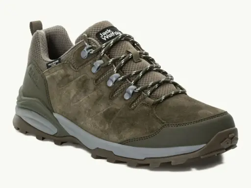 Buty trekkingowe Jack Wolfskin z membraną Texapore. Wodoodporne i oddychające, idealne na górskie wędrówki.