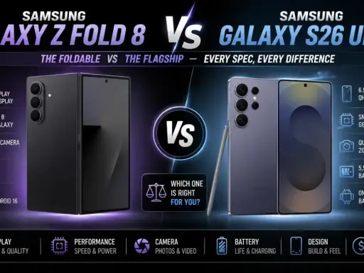 Porównanie Samsung Galaxy Z Fold 8 i Galaxy S26 Ultra. Dowiedz się, jaki jest najnowszy Samsung, który lepiej spełni Twoje potrzeby.