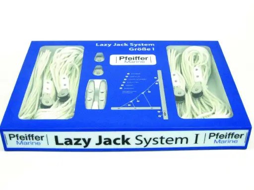 Pfeiffer Marine Lazy Jack System I: Alles für den einfachen Selbstbau. Enthält Seile, Blöcke und eine Anleitung.