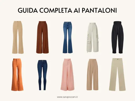 Guida ai pantaloni: ecco come si chiamano i pantaloni larghi, dai classici a palazzo ai cargo.