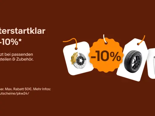 Winter-Rabatt auf Autoteile: Bremsscheibe, Reifen, Kanister & -10% Gutschein.