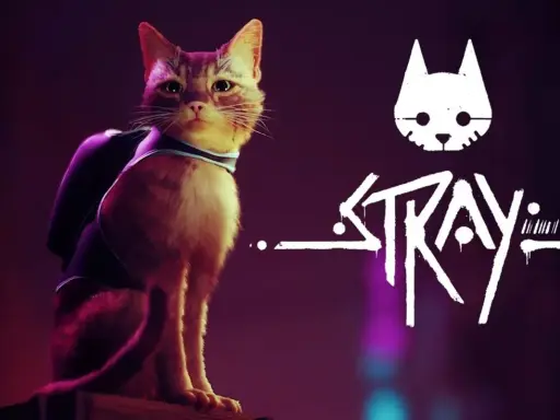 Rudy kot w plecaku, bohater gry Stray, zastanawia się, ile godzin minęło od jego zaginięcia.