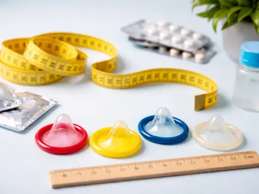 Misura la tua sicurezza: preservativi colorati e un metro. La taglia XXL è disponibile per tutti.