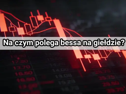 Czerwony wykres giełdowy z opadającymi świecami, sugerujący bessę i potencjalne big short bets.