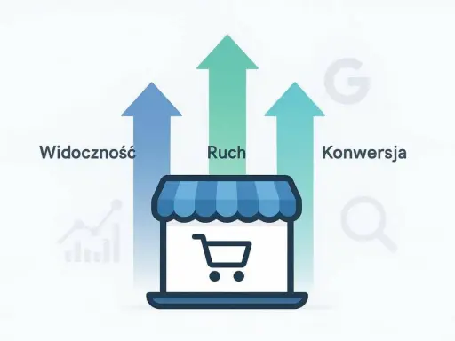 Sklep internetowy z widocznością, ruchem i konwersją. Skuteczny shoper seo to klucz do sukcesu online.