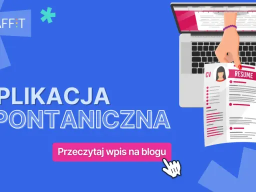 Aplikacja spontaniczna: jak napisać CV do wysyłania mailem bez ogłoszenia. Grafika z laptopem i CV.