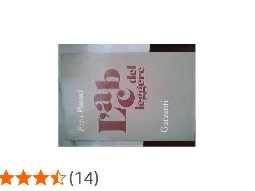 Copertina del libro "L'ab. Vc del leggere" di Ezra Pound, edito da Garzanti.