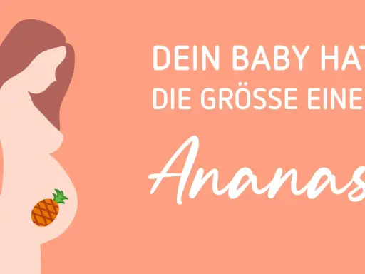 34 ssw: Dein Baby hat die Größe einer Ananas.