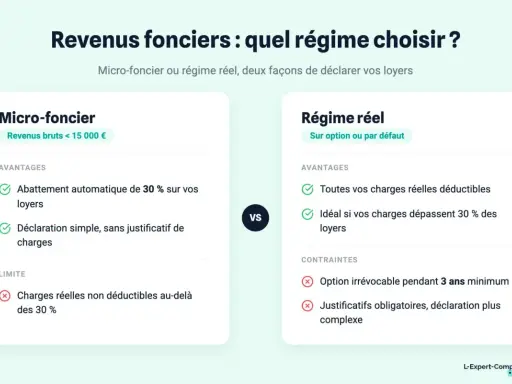Comparaison des régimes micro-foncier et réel pour optimiser vos revenus fonciers. Lequel choisir pour vos loyers ?