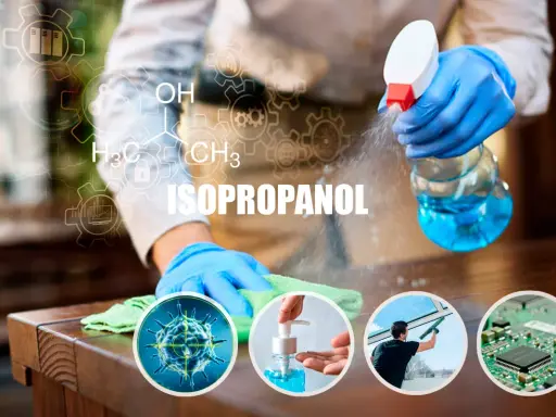 Hände mit Isopropylalkohol desinfizieren, Oberflächen reinigen und Elektronik schützen. Vielseitige Anwendung von Isopropylalkohol.