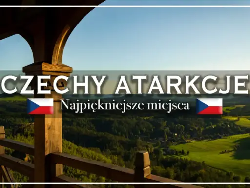Widok z drewnianej altany na malownicze, zielone wzgórza Czech. Odkryj najpiękniejsze miejsca w Czechach, pełne natury i spokoju.