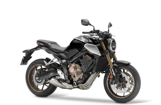 Czarny motocykl Honda CB650R na białym tle. Poznaj jego honda cb650r dane techniczne i poczuj moc.