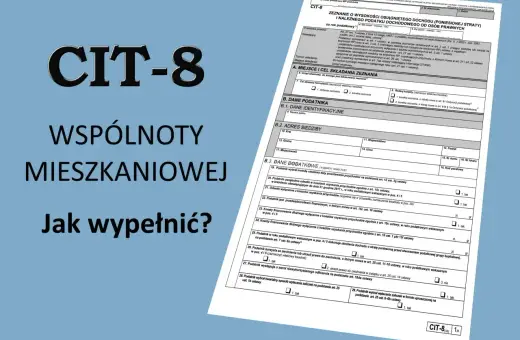 Formularz CIT-8 dla wspólnot mieszkaniowych. Wypełnij go, podając dane identyfikacyjne i adresowe, aby rozliczyć podatek. NIP-2 jest kluczowy.