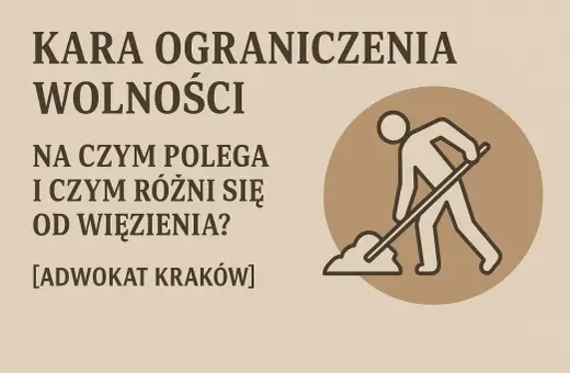 Kara ograniczenia wolności: czym jest i jak odróżnić ją od więzienia? Ilustracja przedstawia osobę wykonującą prace społeczne.
