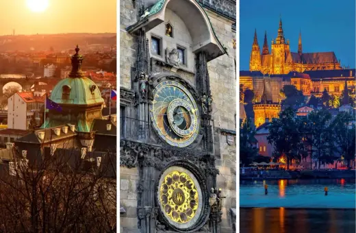 Praga nocą i za dnia: zamek, zegar astronomiczny i panorama miasta. Ciekawe ciekawostki o Czechach czekają!