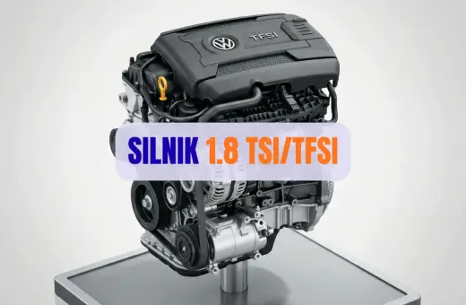 Silnik 1.8 TSI/TFSI Volkswagena, gotowy do pracy.