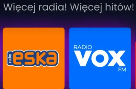 Logo Eska Rock, Eska, Radio VOX FM i Eska 2. Włącz ulubione rock radio i słuchaj hitów!