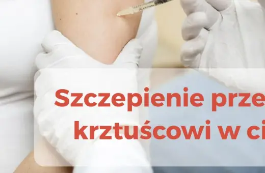 Rękawiczki medyczne zakładane są do podania szczepienia przeciw krztuścowi w ciąży.