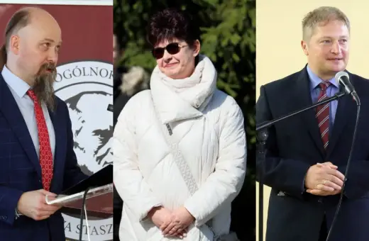 Trzech dyrektorów szkół, w tym dyrektor szkoły podstawowej, omawia kwestię: ile zarabia dyrektor szkoły podstawowej.