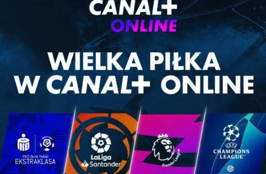 Canal+ Online promocja: Wielka piłka w Canal+ Online! Zobacz loga Ekstraklasy, La Liga, Premier League i Ligi Mistrzów.