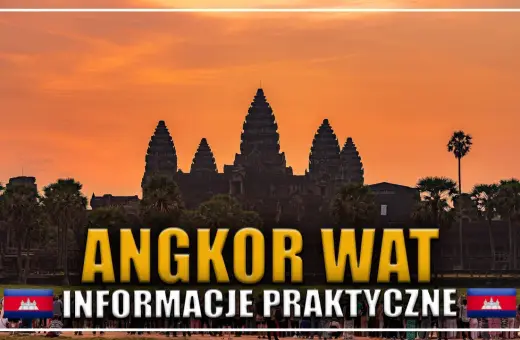 Zachód słońca nad Angkor Wat, idealne miejsce na kambodżańskie wakacje. Praktyczne informacje dla podróżnych.