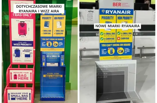 Porównanie miarki bagażu rejestrowanego Ryanair i Wizz Air. Sprawdź, jak mierzyć bagaż, by uniknąć dopłat.