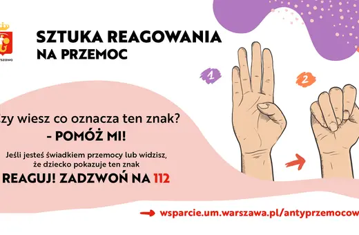 Sztuka reagowania na przemoc: znak "Pomóż mi" w języku migowym. Jeśli widzisz przemoc, reaguj!