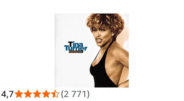 Tina Turner na okładce albumu "Simply the best".