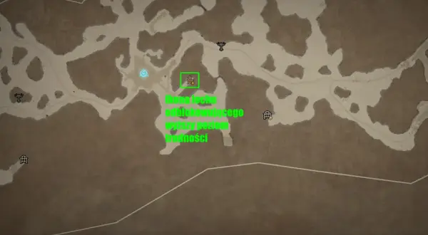 Mapa z gry Diablo 4. Ikona lochu odblokowującego wyższy poziom trudności.