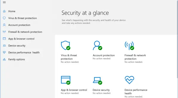 Centrum bezpieczeństwa Windows Defender pokazuje stan ochrony przed wirusami i zagrożeniami. Dostępne są darmowe programy antywirusowe.