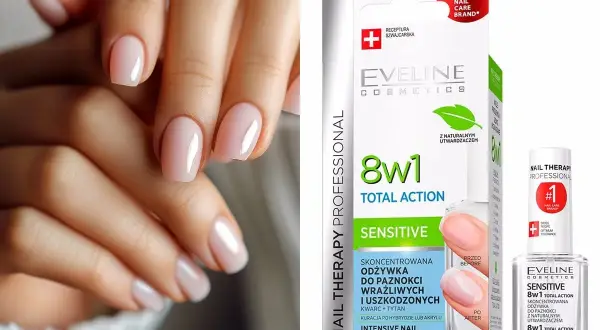 Zadbaj o swoje paznokcie z odżywką Eveline 8w1 Total Action Sensitive. Idealna, by wzmocnić paznokcie wrażliwe i uszkodzone.