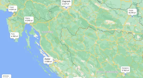 Najlepsza trasa do Zadaru: oszczędź czas i pieniądze w podróży