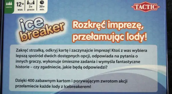 Gra "Icebreaker" Tactic - idealna na gry ze znajomymi w domu. Rozkręć imprezę, przełam lody!