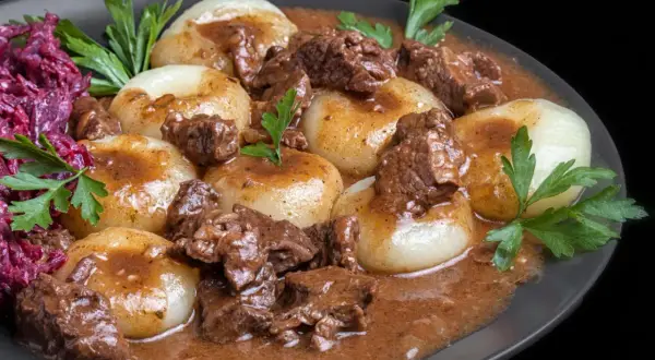 Ciemny sos do klusek śląskich: przepis, który zawsze się uda!