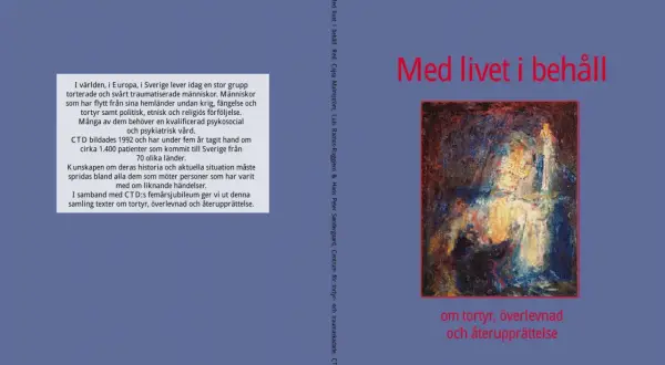En målning som symboliserar livet efter en destruktiv relation. Boken handlar om tortyr, överlevnad och återupprättelse.