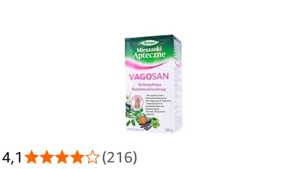 VAGOSAN Kräutermischung für Intimpflege, ideal als Sitzbad bei Scheidenpilz und Entzündungen. 100g Packung.
