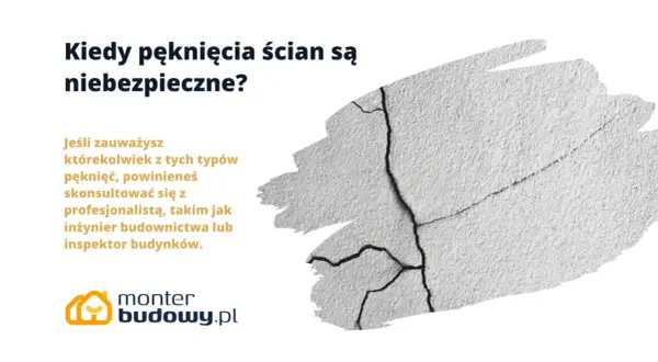 Pionowe pęknięcia ścian nośnych mogą być sygnałem ostrzegawczym. Warto skonsultować się z fachowcem, gdy zauważysz takie uszkodzenia.