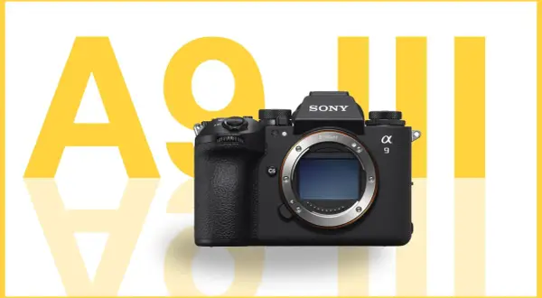 La nuova Sony Alpha 9 III, con il suo design iconico, pronta a catturare ogni istante con prestazioni rivoluzionarie.