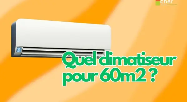 Climatiseur mural blanc. Quel climatiseur pour 60m² ? Calculer la puissance climatisation par m3.