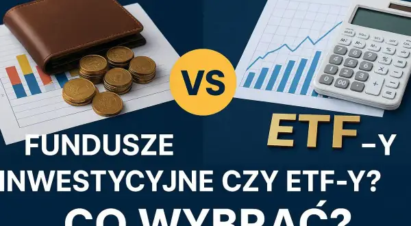 Portfel, monety i wykresy vs. kalkulator i wykresy. Fundusze inwestycyjne czy ETF-y? Zrównoważony wybór dla Twoich finansów.