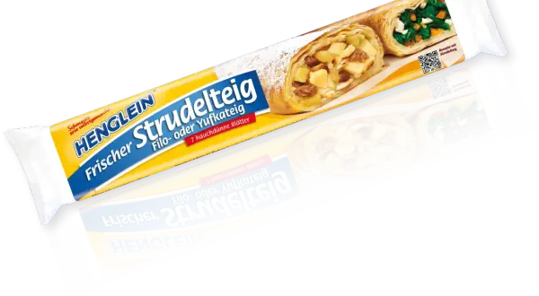 Henglein Frischer Strudelteig: Ja, kann man strudelteig einfrieren! Perfekt für schnelle Apfel- oder Spinatstrudel.