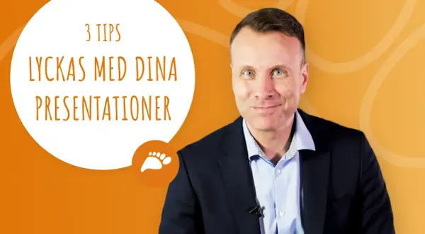 Man med kostym ger 3 tips för att lyckas med presentationer och bli av med nervositet.