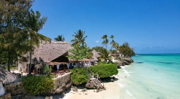 Rajska plaża na Zanzibarze, idealna na wakacje. Pamiętaj o zanzibar szczepienia przed podróżą!