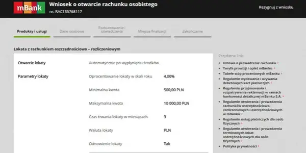 Jakie jest oprocentowanie lokaty w mbanku? Sprawdź najlepsze stawki
