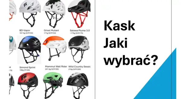 Różne modele kasków górskich: BD-Vapor, Grivel Mutant, Salewa Piuma 3.0, Simond Sprint, Mammut Wall Rider, Wild Country Sessic. Jaki kask w góry wybrać?